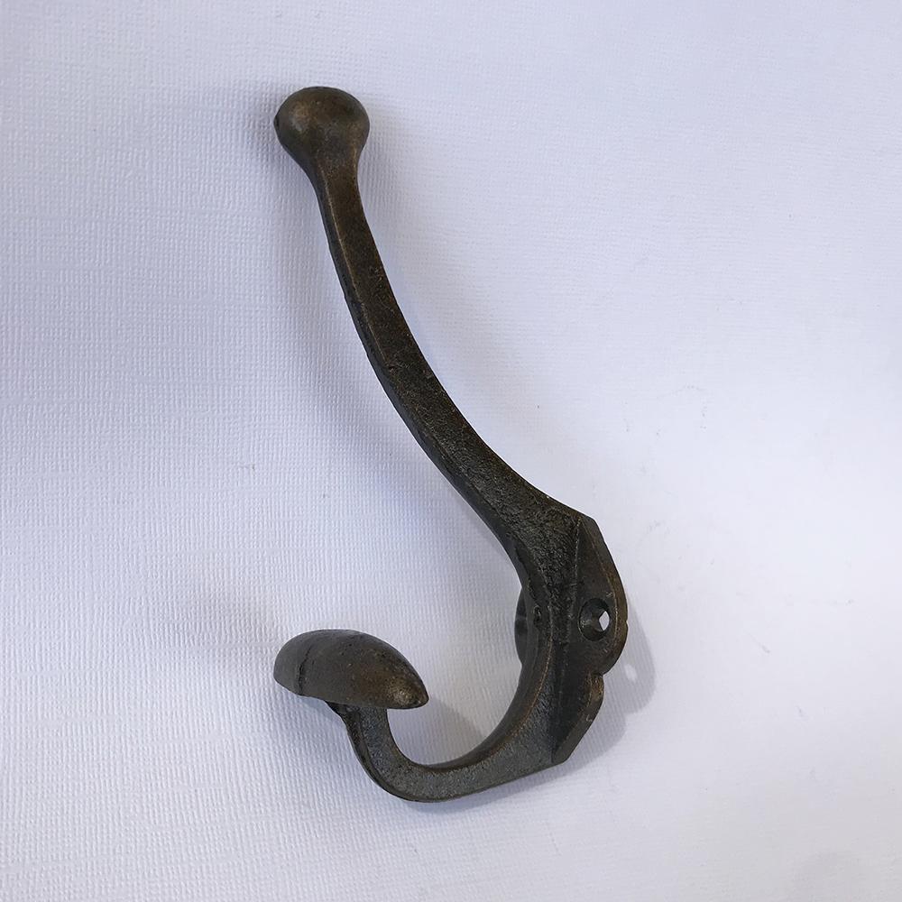 Whale Tail Wall Hooks  4 Heavy Cast Aluminum Curved Whale Tail